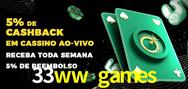 Promoções do cassino ao Vivo 33ww games